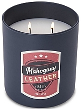 Ароматическая свеча - Colonial Candle Scented Mahogany Leather — фото N1