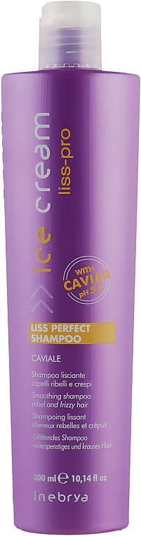 Шампунь для жорсткого і неслухняного волосся - Inebrya Ice Cream Liss-Pro Liss Perfect Shampoo — фото N3