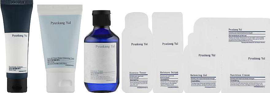 Набор - Pyunkang Yul Skin Set (toner/100ml + foam/40ml + cr/20ml + toner/1.5ml + oil/1.5ml + gel/1.5ml + cr/1.5ml) — фото N2