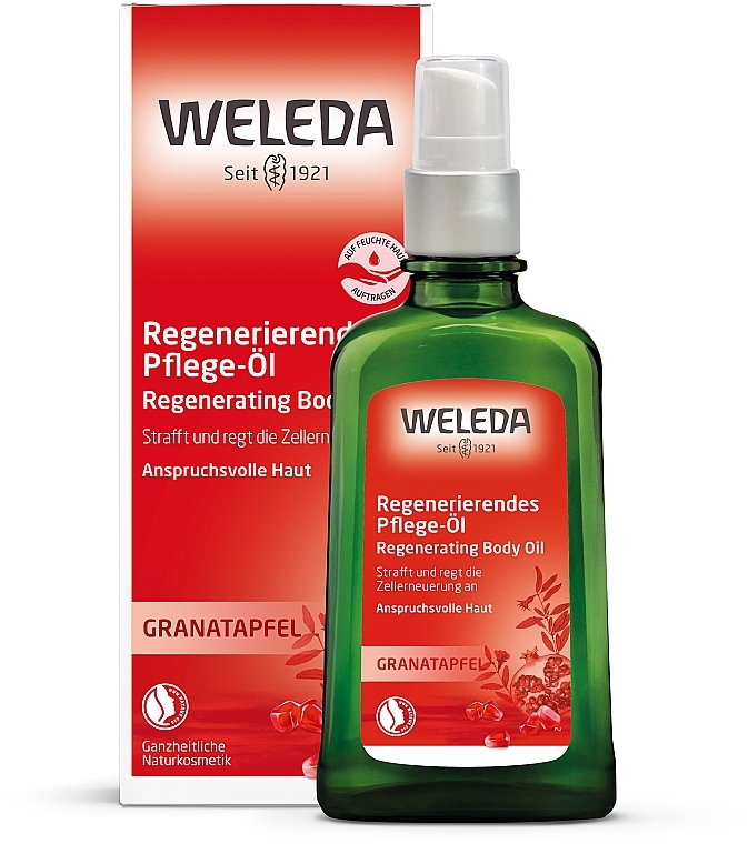 Віднвлювальна олія для тіла, з гранатом - Weleda Pomegranate Regenerating Oil — фото N2