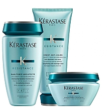 Парфумерія, косметика Набір для волосся - Kerastase Resistance (shm/250ml + mask/200ml + nectar/150ml)