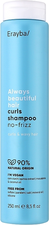 Шампунь для вьющихся волос - Erayba ABH Curls Shampoo No-frizz — фото N1