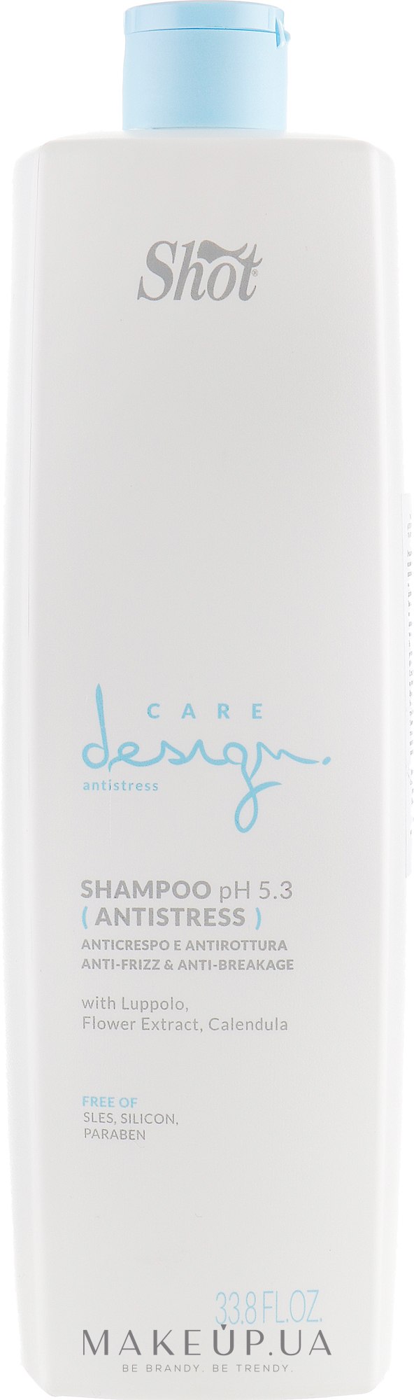 Шампунь антистресс против ломкости волос - Shot Care Design Antistress Shampoo — фото 1000ml