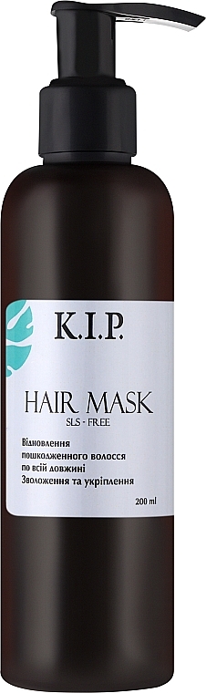 Маска для волосся "Зволоження та укріплення" - K.I.P. Hair Mask — фото N1
