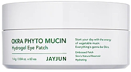 Омолоджувальні гідрогелеві патчі з фітомуцином з окри - Jayjun Okra Phyto Mucin Hydrogel Eye Patch — фото N1