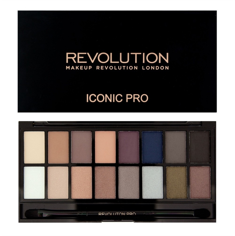 Палетка теней для век, 16 оттенков - Makeup Revolution Salvation Palette Iconic Pro 2 — фото N1