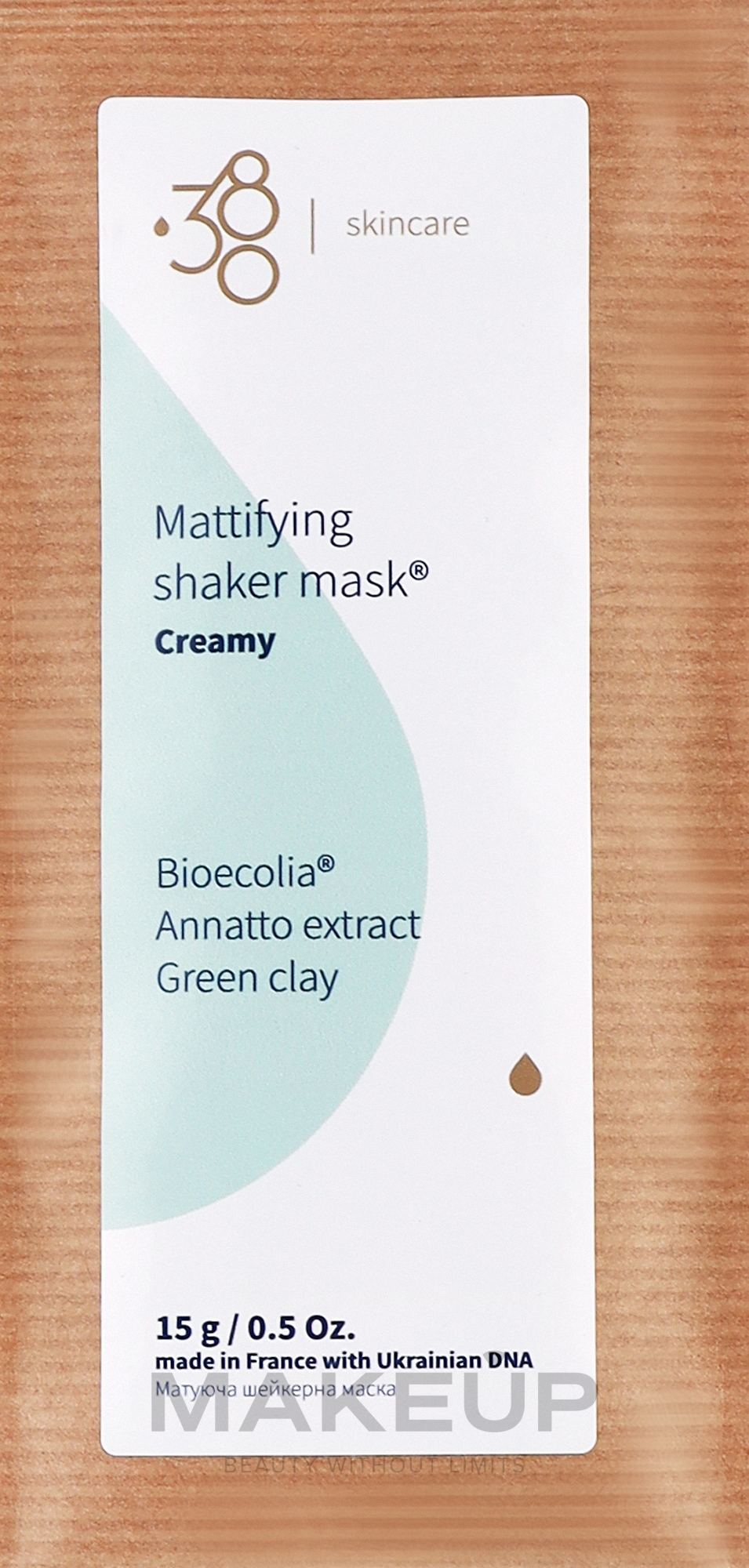 Матуюча шейкерна маска - 380 Skincare Mattifying Shaker Mask — фото 15g