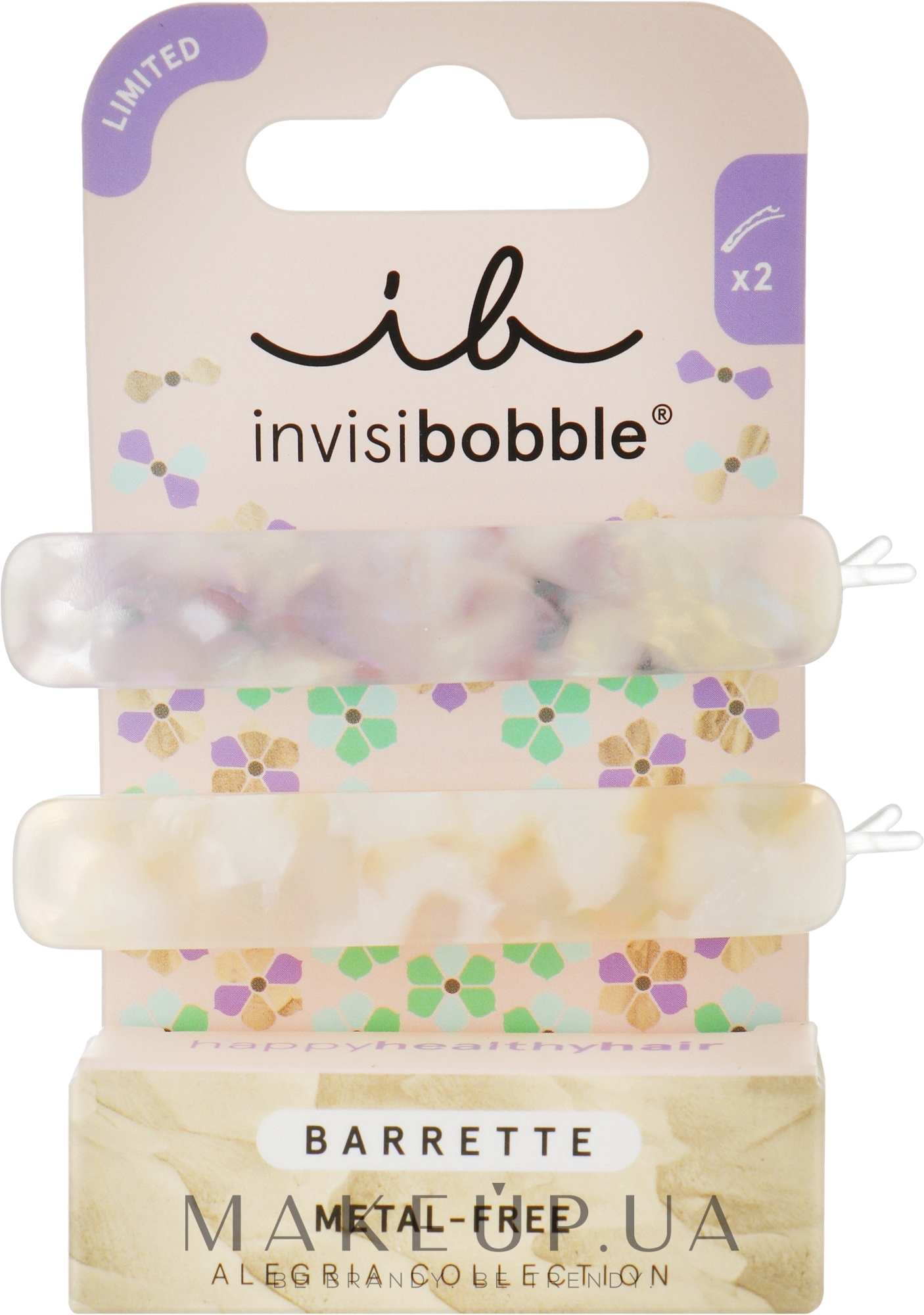 Заколка для волос - Invisibobble Barrette Alegria Collection Turn On Your Healers — фото 2шт