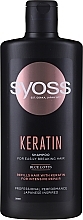 Духи, Парфюмерия, косметика УЦЕНКА Шампунь для ломких волос - Syoss Keratin Blue lotus Shampoo *