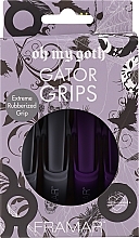 Набір затискачів для волосся з прогумованим покриттям - Framar Gator Grips Oh My Goth — фото N2