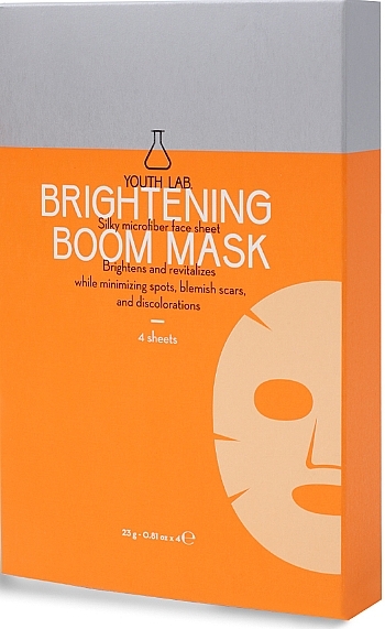 Тканевая осветляющая маска для лица - Youth Lab. Brightening Boom Mask — фото N1