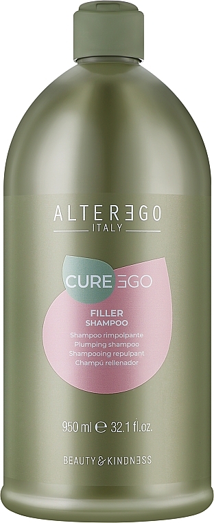 Шампунь-філер для волосся наповнюючий з гіалуроновою кислотою - Alter Ego CureEgo Filler Shampoo — фото N1