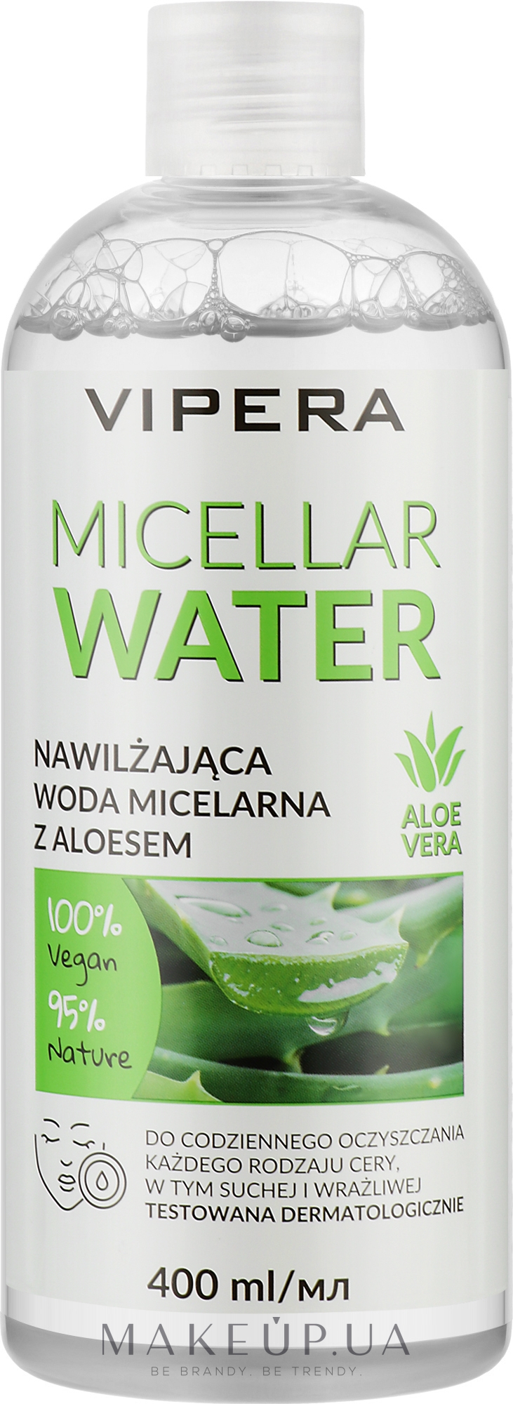 Міцелярна вода зволожувальна з алое - Vipera Aloe Vera Moisturizing Micellar Water — фото 400ml