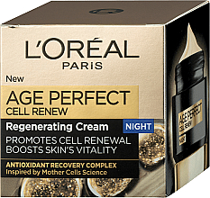 Восстанавливающий ночной крем для лица - L'oreal Paris Age Perfect Regenerating Night Cream — фото N1