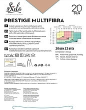 Колготки жіночі "Prestige Multifibra", 20 Den, daino - Siela — фото N2