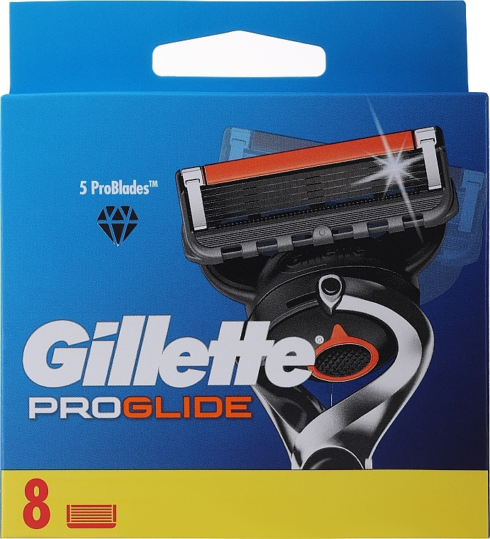 Сменные кассеты для бритья, 8 шт. - Gillette Fusion ProGlide — фото N1