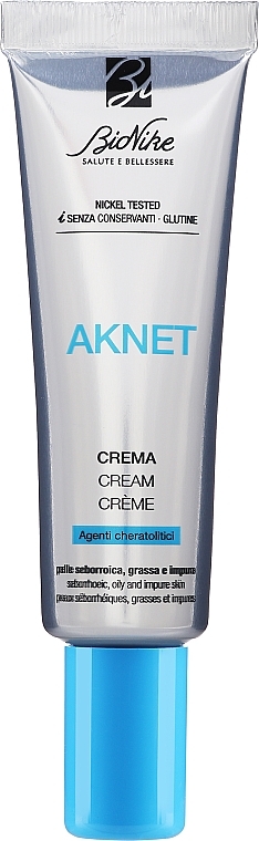 Крем для жирної та проблемної шкіри обличчя - BioNike Aknet Cream — фото N2
