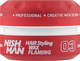 Духи, Парфюмерия, косметика Воск для стилизации волос - Nishman Hair Styling Wax 03 Flaming 