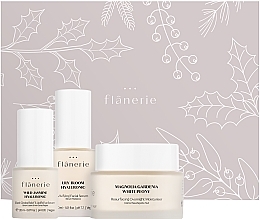 Духи, Парфюмерия, косметика Набор - Flanerie Christmas Set 3-step Night Care Routine (f/ser/30ml + eye/ser/20ml + f/cr/45ml)