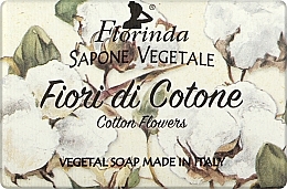 Мыло натуральное "Цветы хлопка" - Florinda Sapone Vegetale Cotton Flowers — фото N1