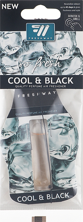 Ароматизатор для автомобіля "Cool&Black" - Fresh Way So Fresh — фото N1