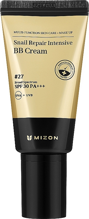 BB-крем для лица - Mizon Snail Repair Intensive BB Cream SPF30+ РА+++ — фото N1