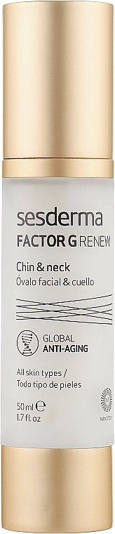Омолаживающий крем для овала лица и шеи - SesDerma Laboratories Factor G Oval Cream 