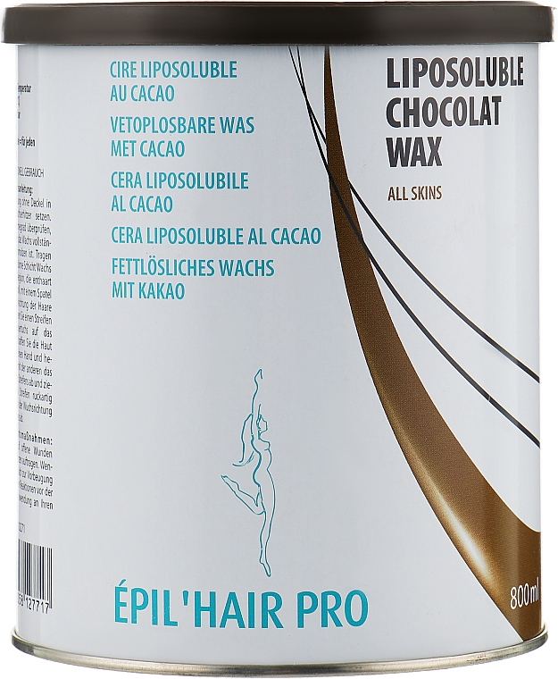 Жиророзчінний теплий віск для депіляції - Sibel Epil' Hair Pro Liposoluble Choco Wax Face And Body — фото N1