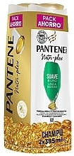 Парфумерія, косметика Набір - Pantene Pro-V Soft & Smooth Shampoo (shmp/2х385ml)