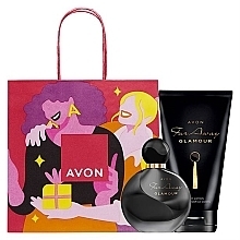 Парфумерія, косметика Avon Far Away Glamour - Набір (edp/50ml + b/lot/150ml + giftt/bag)