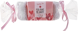 Духи, Парфюмерия, косметика Набор для ванны "You make me happy" - Accentra Just For You Rose Sheep Milk Soap (soap/100g + bath/mitt/1pc)