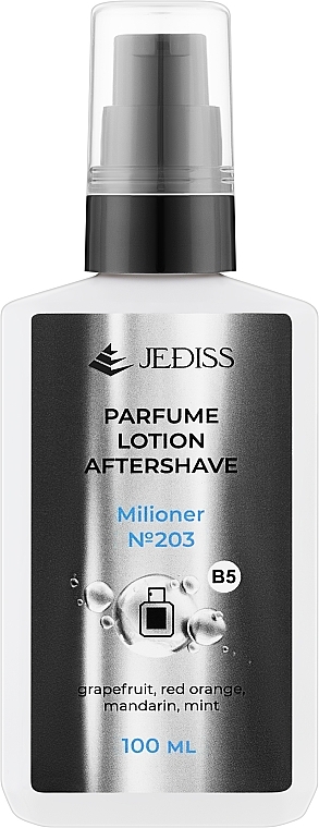 Jediss Millioner - Парфумований лосьйон після гоління — фото N1