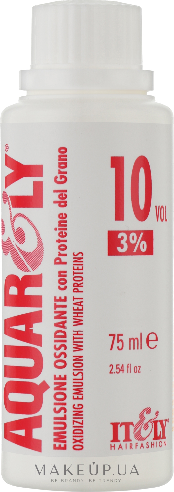 Окислительная эмульсия 3% - Itely Hairfashion Aquarely Oxidizing Emulsion — фото 75ml