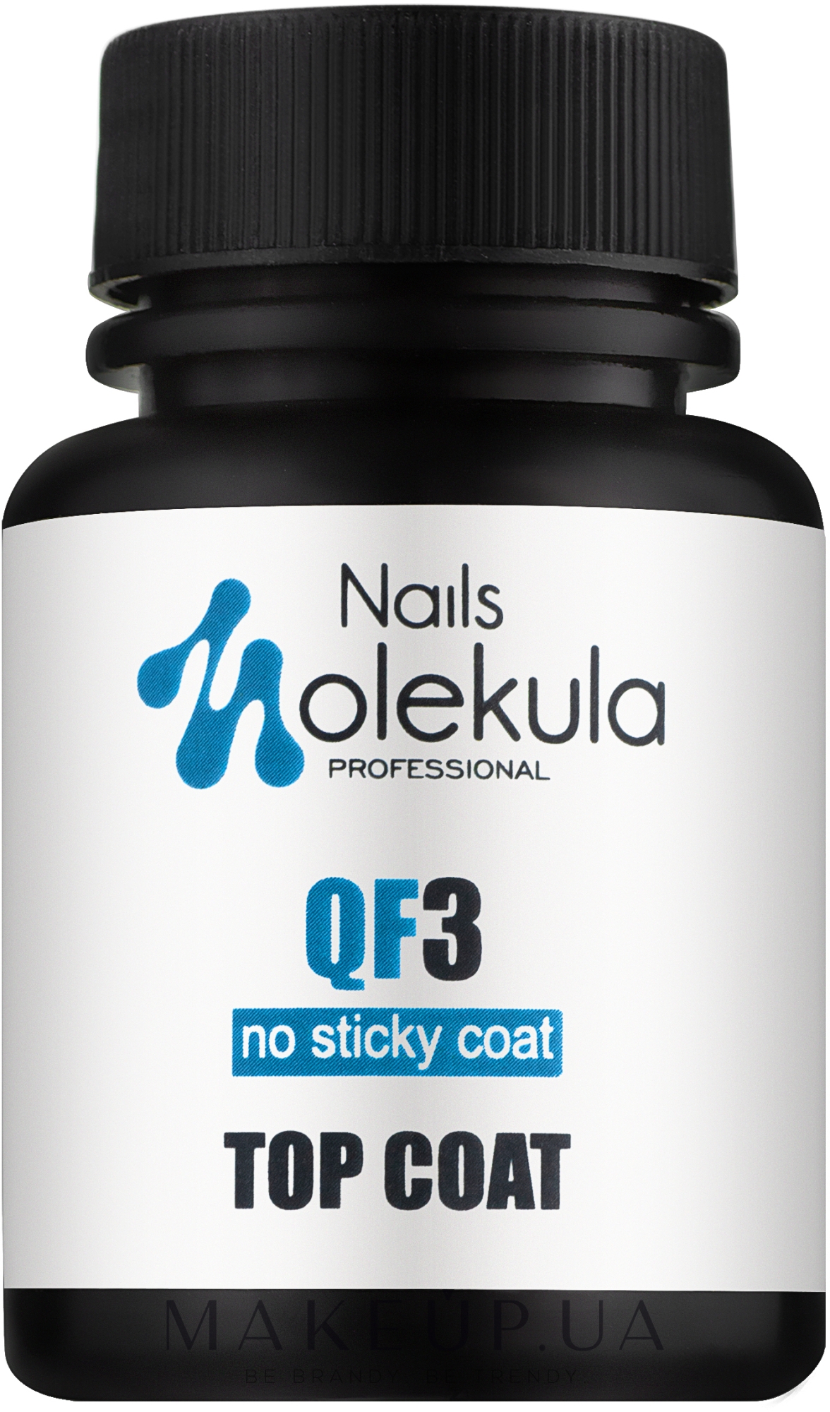 Финишное покрытие для гель-лака - Nails Molekula Top Coat QF3 Gel System & Gel Polish — фото 30ml