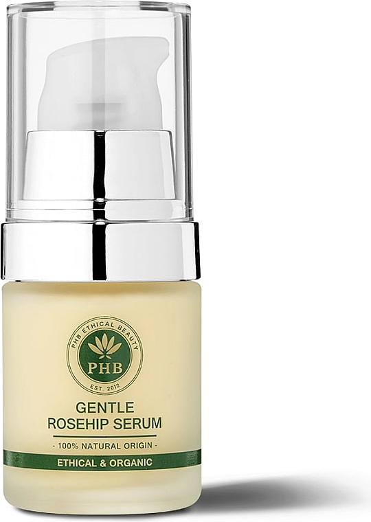 Сироватка для сухої та чутливої шкіри обличчя та очей - PHB Ethical Beauty Gentle Rosehip Face & Eye Serum — фото N1