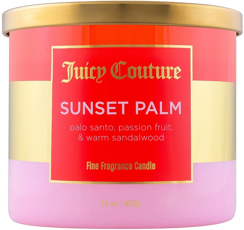 Ароматична свічка - Juicy Couture Sunset Palm Fine Fragrance Candle — фото N1