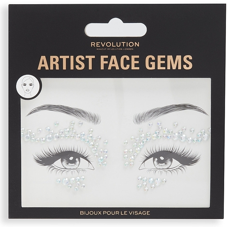 Стрази для обличчя - Makeup Revolution Artist Face Gems — фото N1