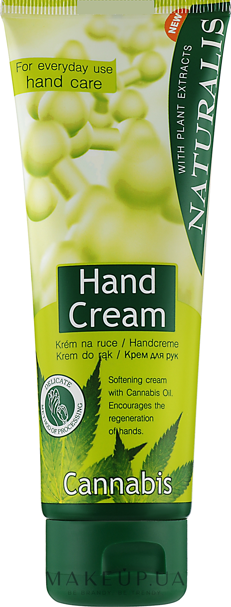 Крем для рук с конопляным маслом - Naturalis Hand Cream Cannabis — фото 125ml