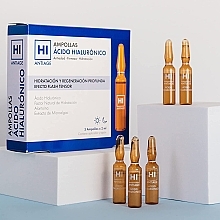 Ампулы для лица - Avance Cosmetic Hi Antiage Hyaluronic Acid Ampoules 3 Flash Effects — фото N2