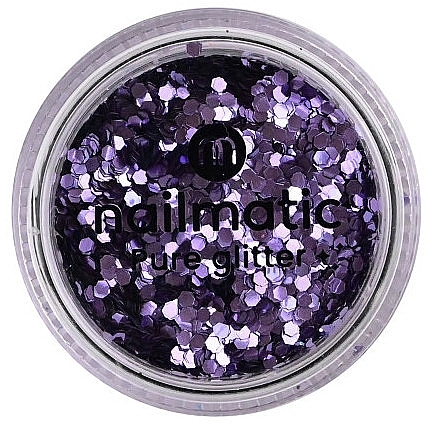 Блестки для дизайна ногтей - Nailmatic Pure Glitter Large Purple Glitters — фото N1