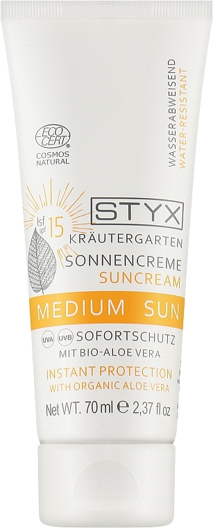 Солнцезащитный крем для лица - Styx Naturcosmetic Sun Cream SPF 15 — фото N1