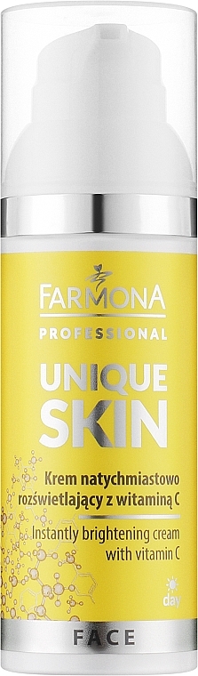 Осветляющий крем с витамином С - Farmona Professional Unique Skin Instantly Brightening Cream With Vitamin C — фото N1