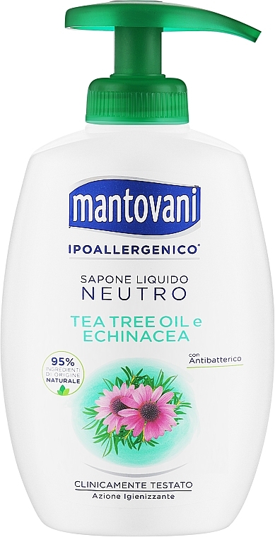 Жидкое мыло "Чайное дерево и эхинацея" - Mantovani Tea Tree & Echinacea — фото N1