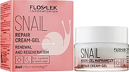 Відновлювальний крем для обличчя з муцином равлика - Floslek Snail Repair Cream-Gel — фото N2