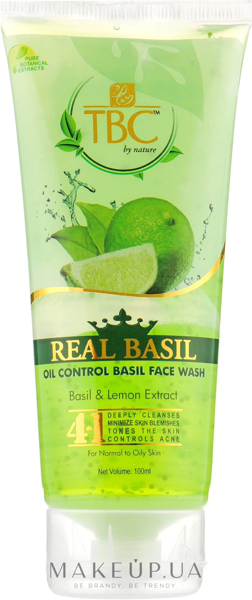 Очищаючий засіб для вмивання - TBC Oil Control Basil & Lemon Face Wash — фото 100ml