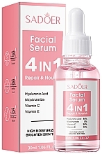 Сироватка для обличчя - Sadoer 4 in 1 Repair & Nourish Facial Serum — фото N1