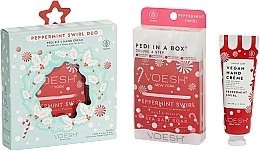 Парфумерія, косметика Набір для догляду за ногами - Voesh Peppermint Swirl Duo with Nail Stickers
