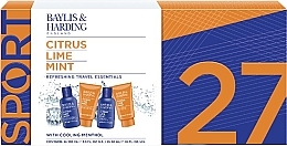 Духи, Парфюмерия, косметика Набор - Baylis & Harding Citrus Lime & Mint Men's Refreshing Travel Essentials Gift Set (f/wash/100ml + shm/100ml + ash/balm/50ml + sh/gel/50ml)