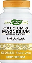 Пищевая добавка "Кальций и магний" - Nature’s Way Calcium & Magnesium Mineral Complex — фото N1