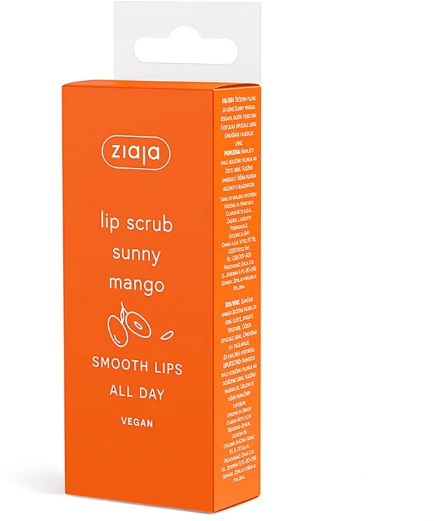 Скраб для губ "Сонячний манго" - Ziaja Lip Scrub Sunny Mango (туба) — фото N1